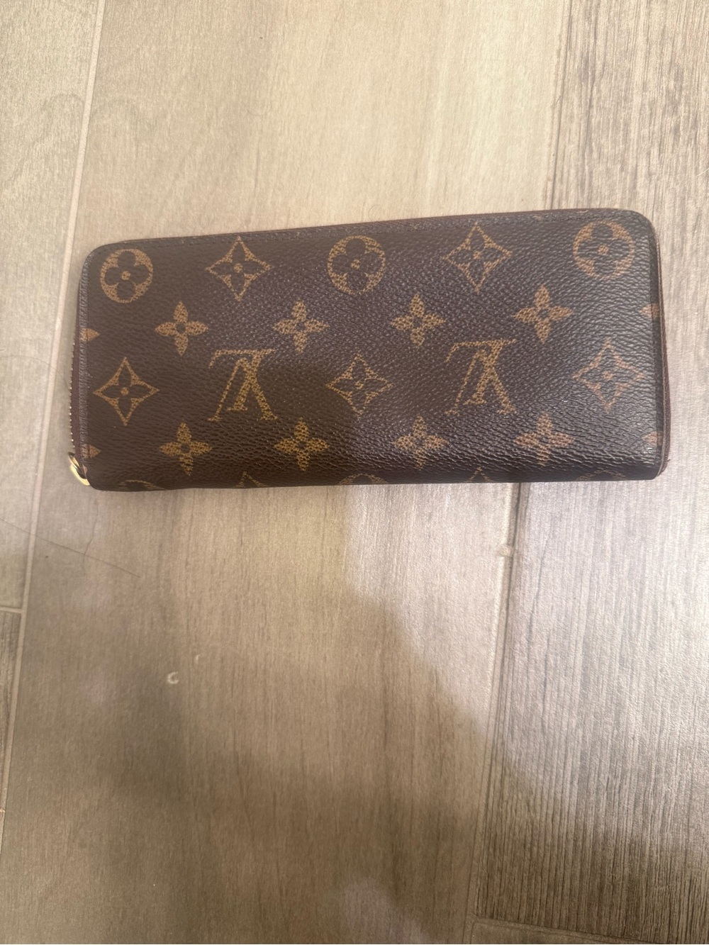 Louis Vuitton Monogram Zip Wallet in Brown and Tan